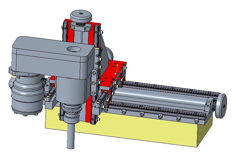 On-site precision milling magnetic bed