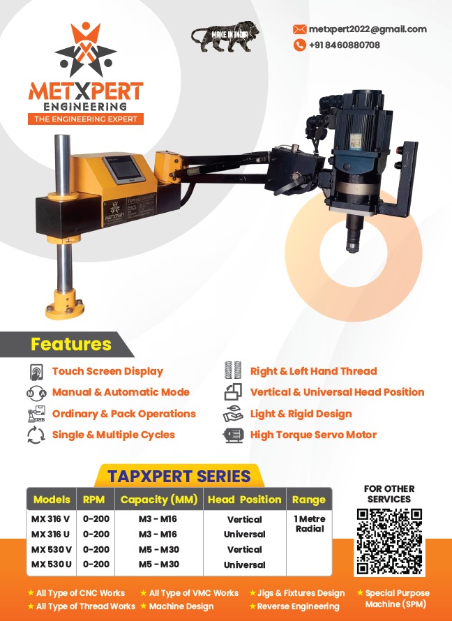 Tapping Capacity M3-M16, M8-M30