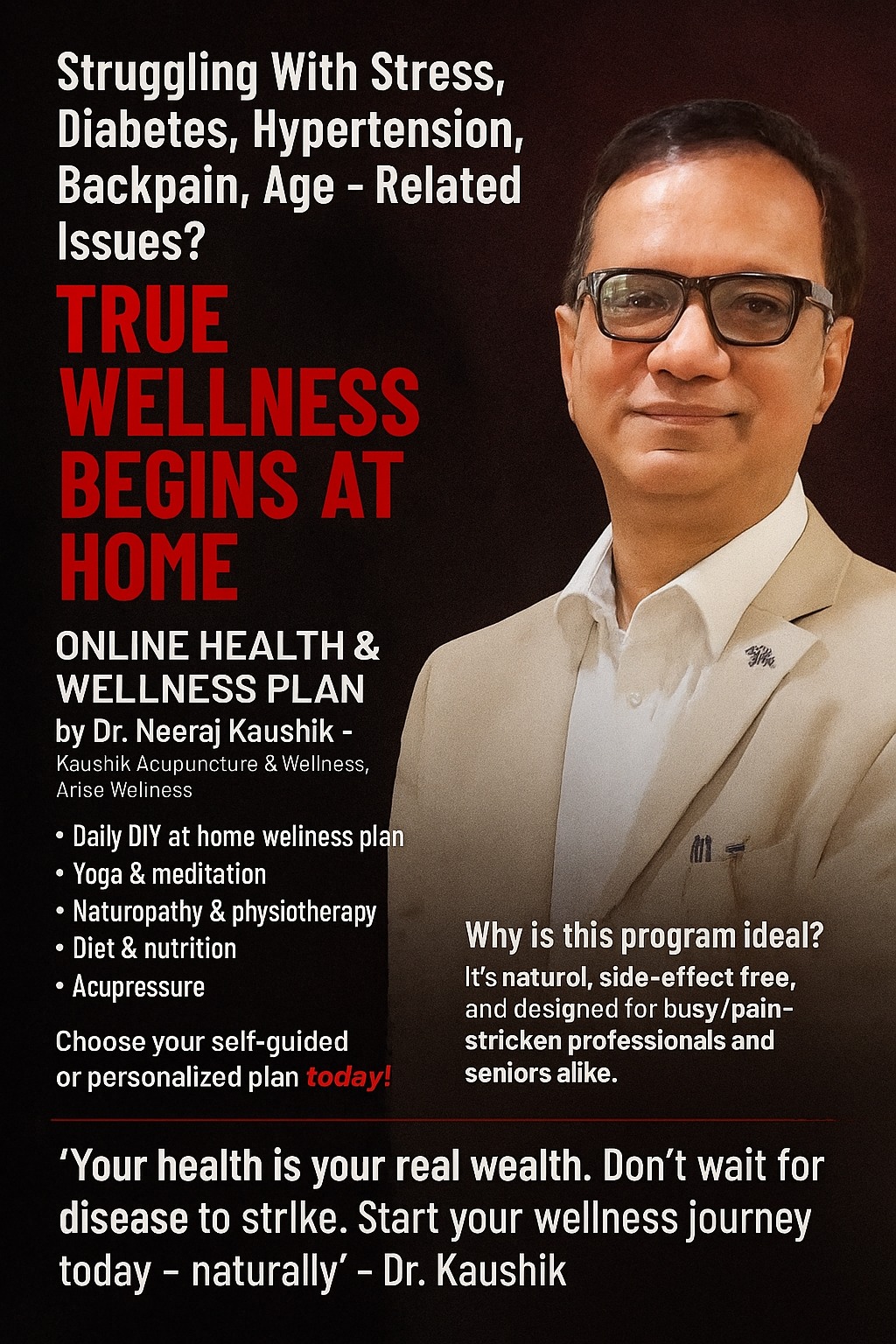 Dr.Kaushik's Wellness Plan for you