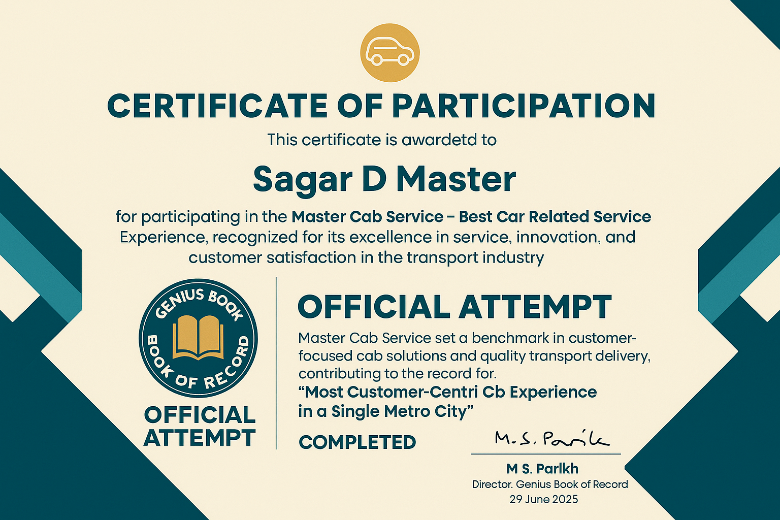 Master Cab Service