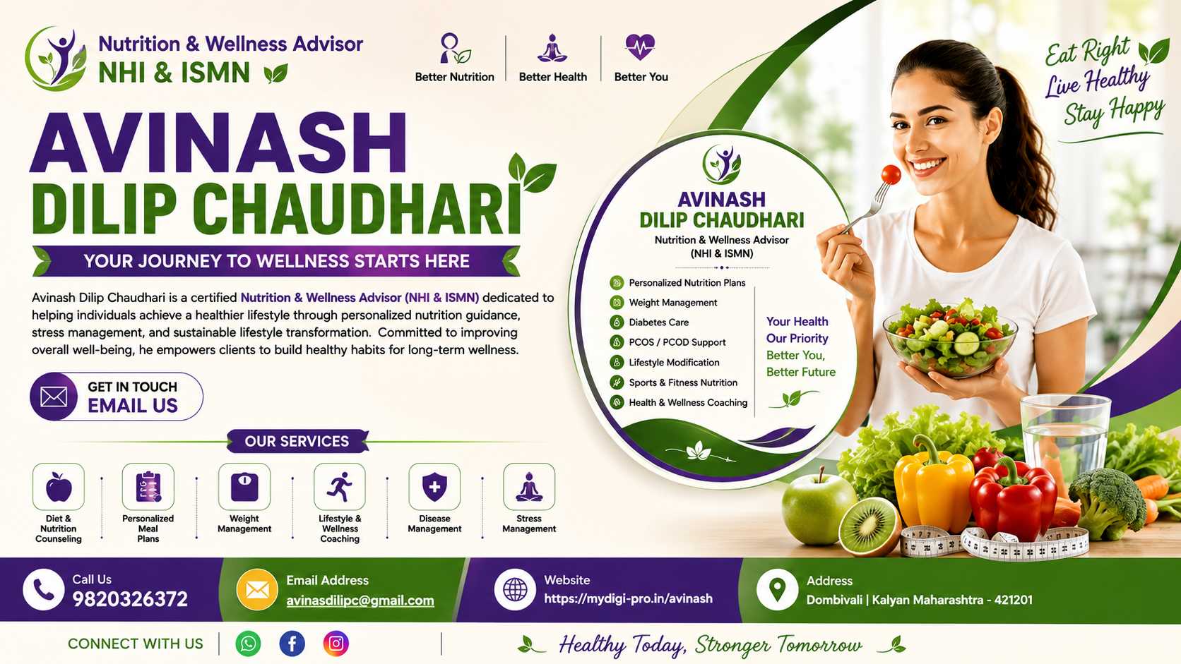 Nutrition & Wellness Advisor
NHI & ISMN