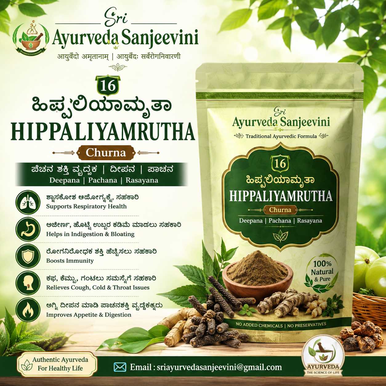 16. ಹಿಪ್ಪಲಿಯಾಮೃತಾ HIPPALIYAMRUTHA - Image 1