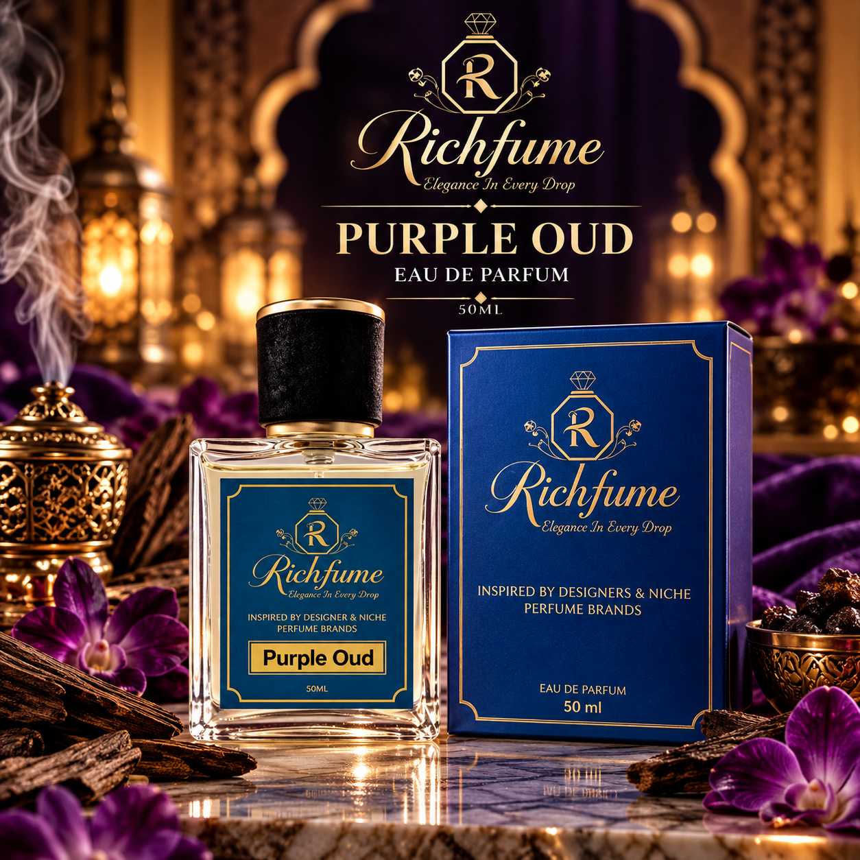 Purple Oud  - 50 ML - EDP - Image 2