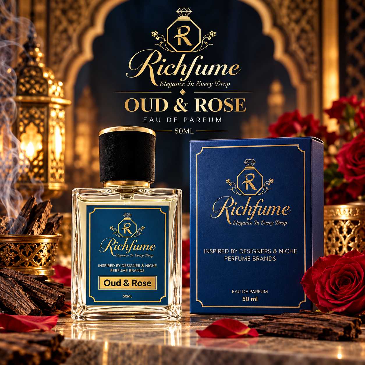 Oud & Rose  - 50 ML - EDP - Image 2