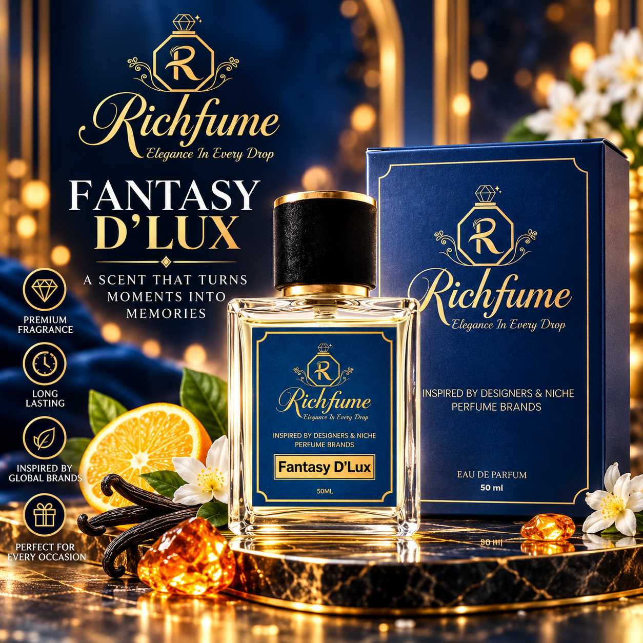 Fantasy D'Lux  - 50 ML - EDP - Image 2