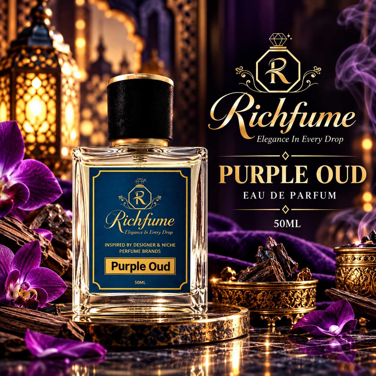 Purple Oud  - 50 ML - EDP - Image 1