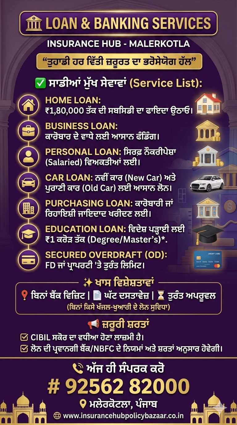 INSURANCE HUB MALERKOTLA