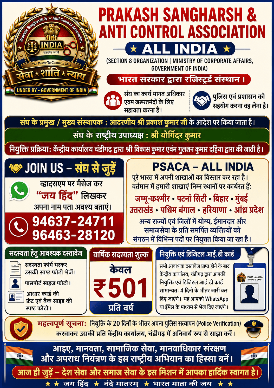 Prakash Sangharsh & Anti Control Association - All India