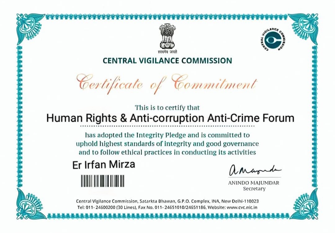 Human Rights And Anticorruption Anticrime Forum Hq Delhi