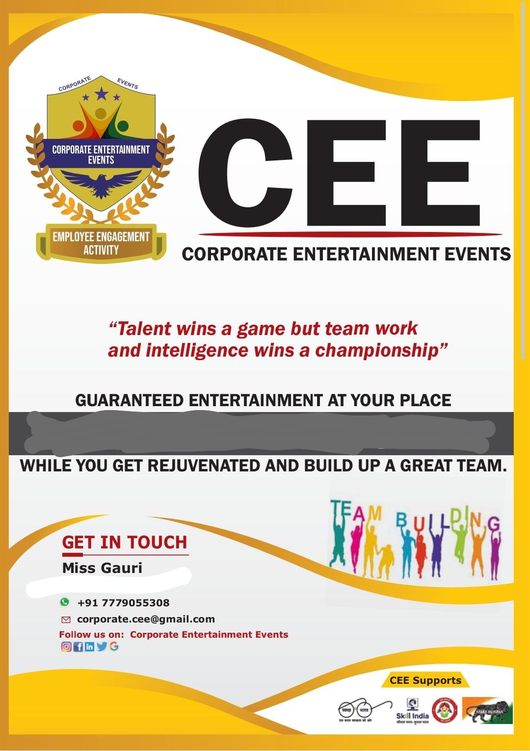 Corporate Entertainment Events