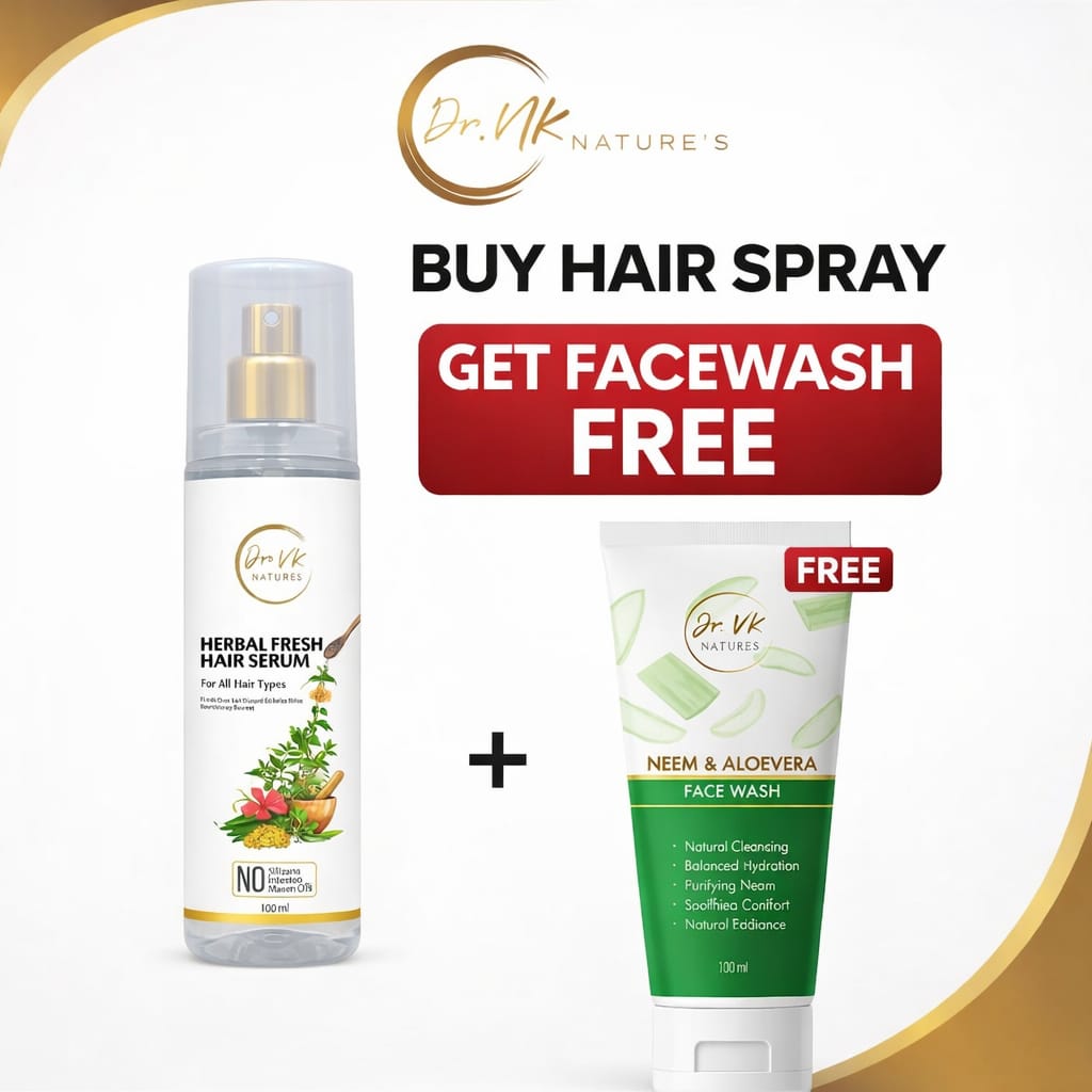 🔥 HAIR CARE + SKIN CARE = PERFECT DEAL! 🔥
✨ Buy Herbal Fresh Hair Serum & Get Neem & Aloevera Face Wash FREE! 🎁
🌿 Healthy-looking hair + Fresh, clean skin — one amazing offer! 💚
🛍️ Grab Your FREEBIE Deal NOW! Limited Stock!