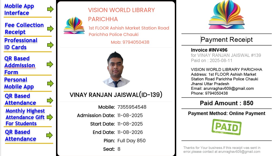 Vision World Library Parichha