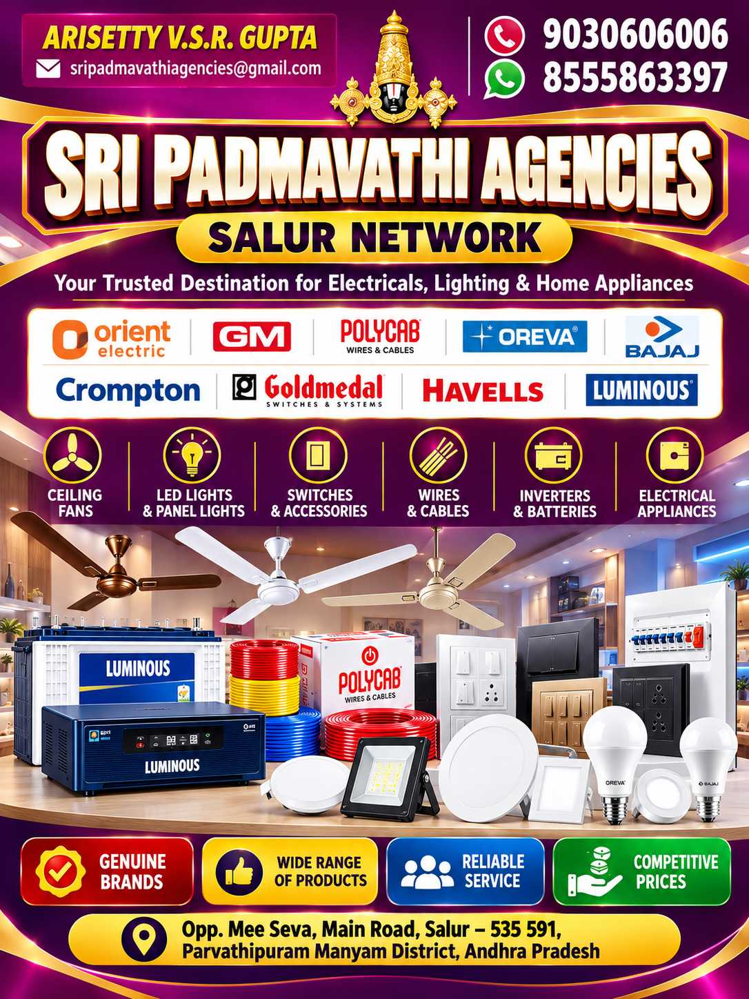 Sri Padmavathi Agencies – Salur Network