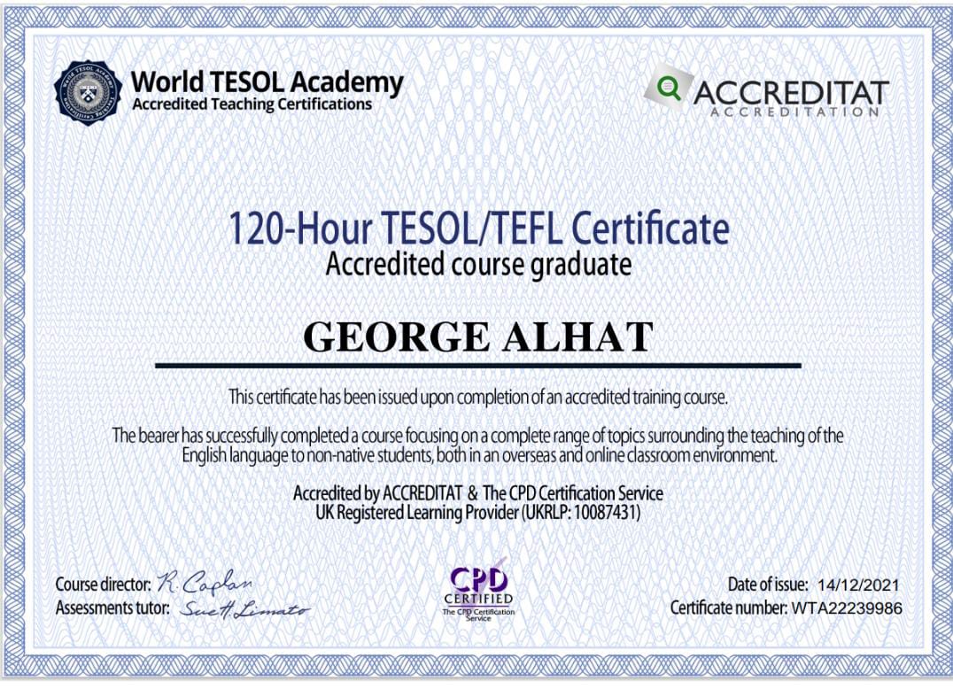 Trainer George Alahat