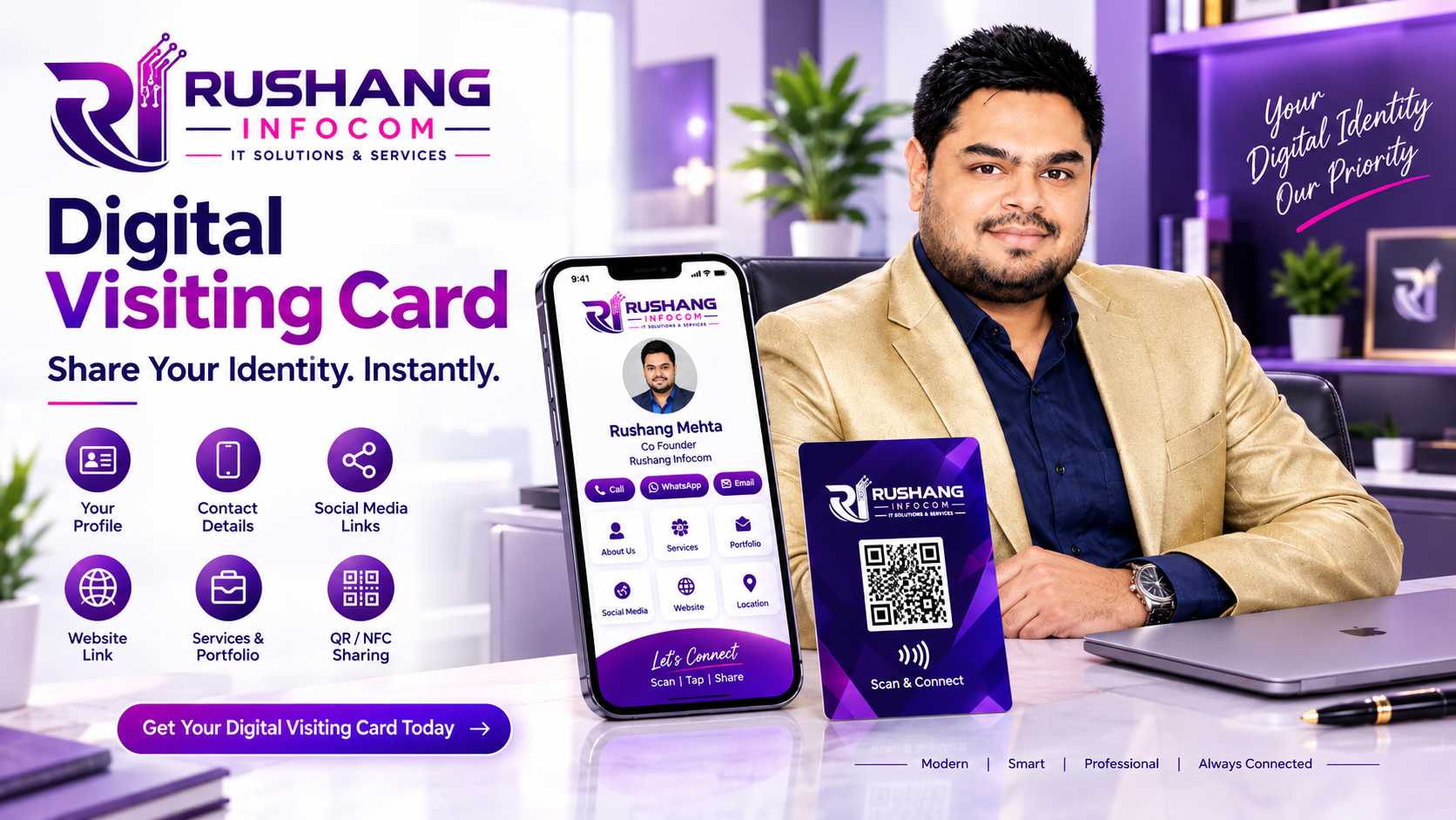 📱 Digital Visiting Card