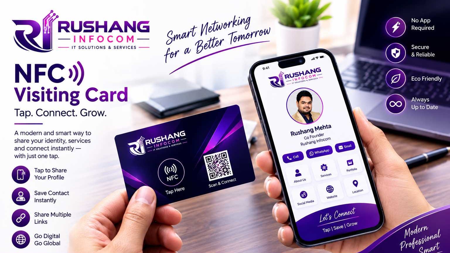 📳 NFC Visiting Card — New Concept