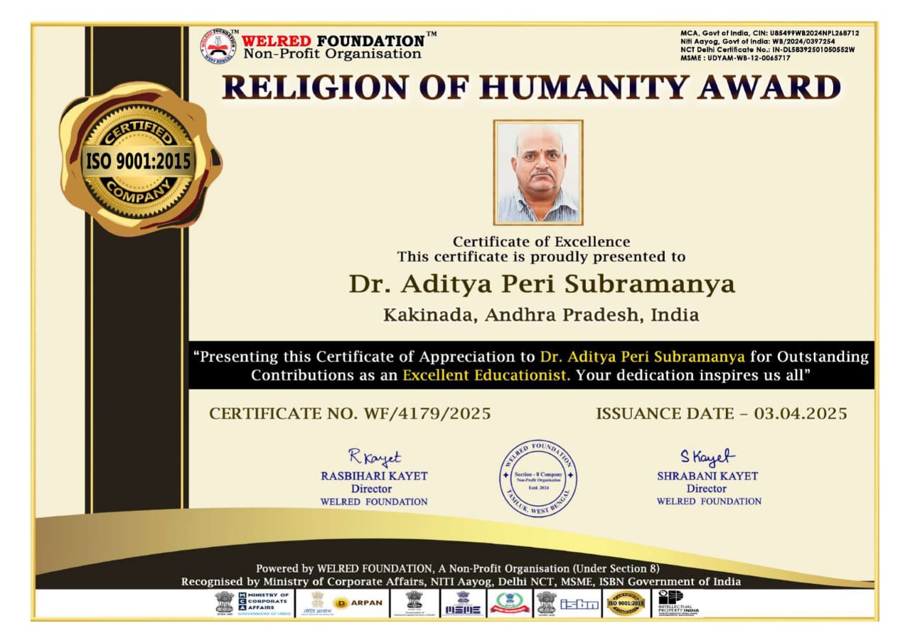Dr Aditya Peri Subramanya
