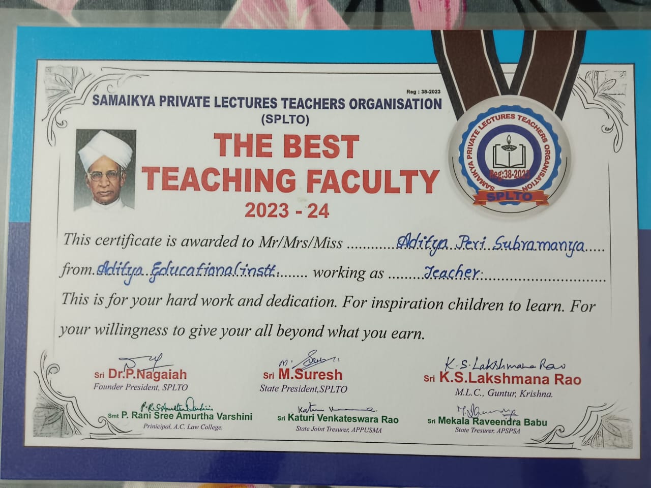 Dr Aditya Peri Subramanya