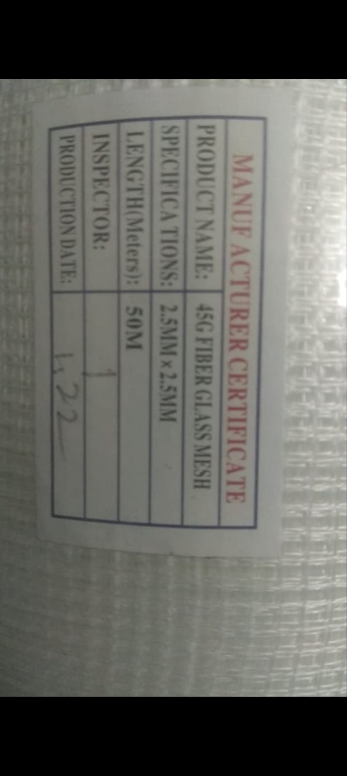 Kritco Impex Fiber Glass Mesh Fabric