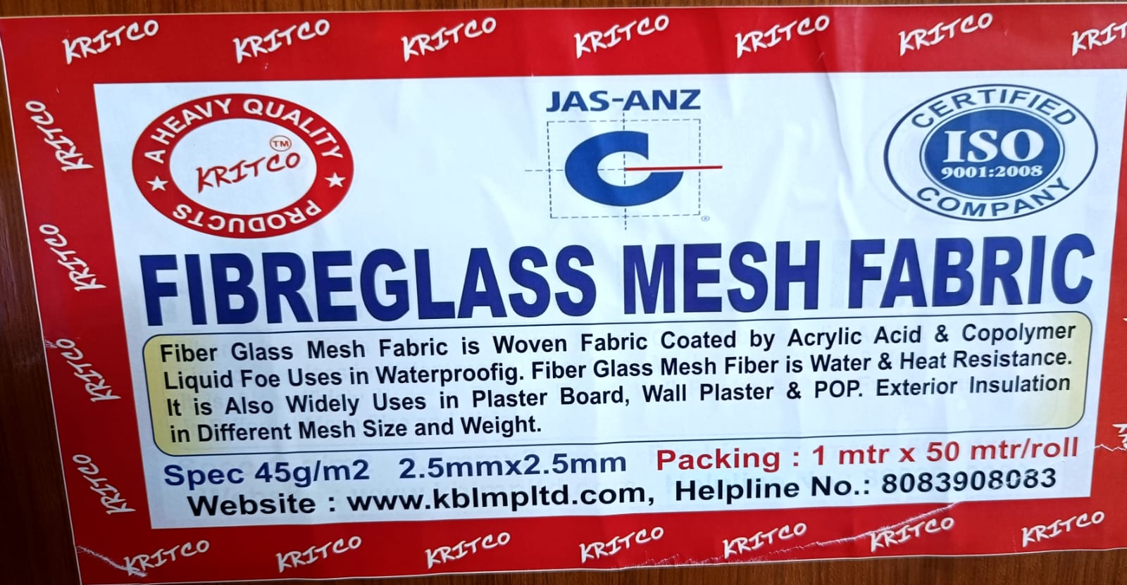 Kritco Impex Fiber Glass Mesh Fabric