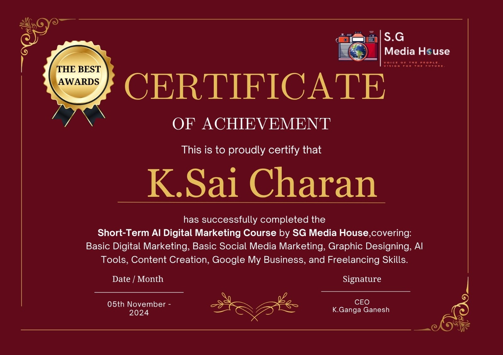 S G Media House