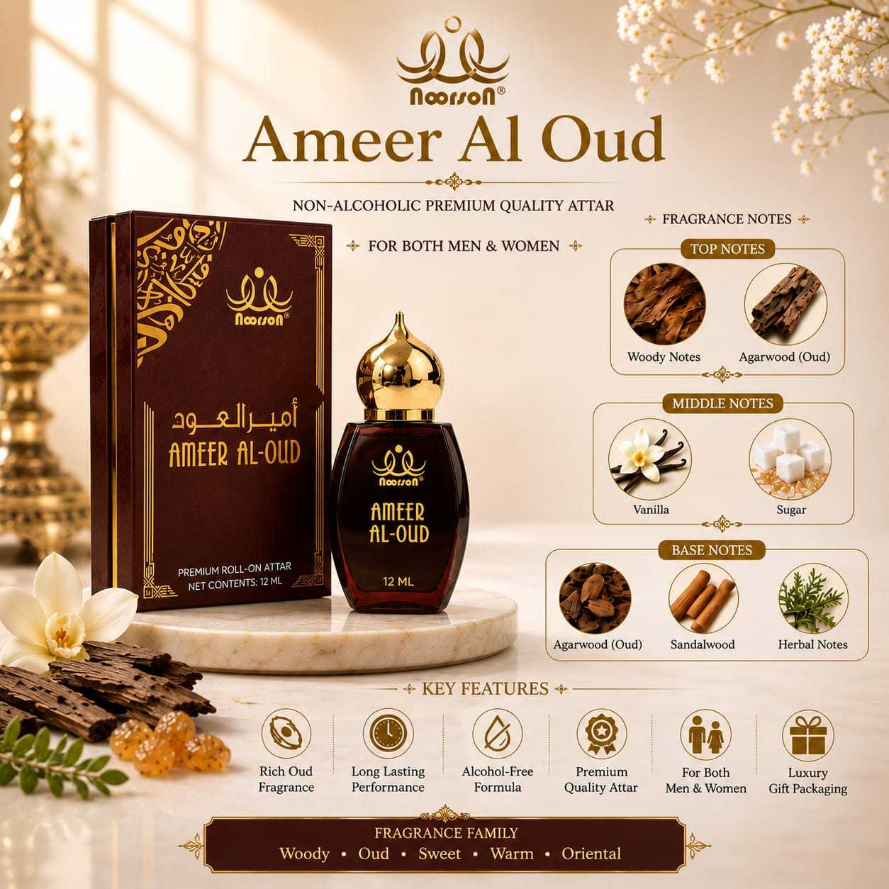 Ameer Ul Oud Premium Attar – Rich & Luxurious Fragrance - Image 1