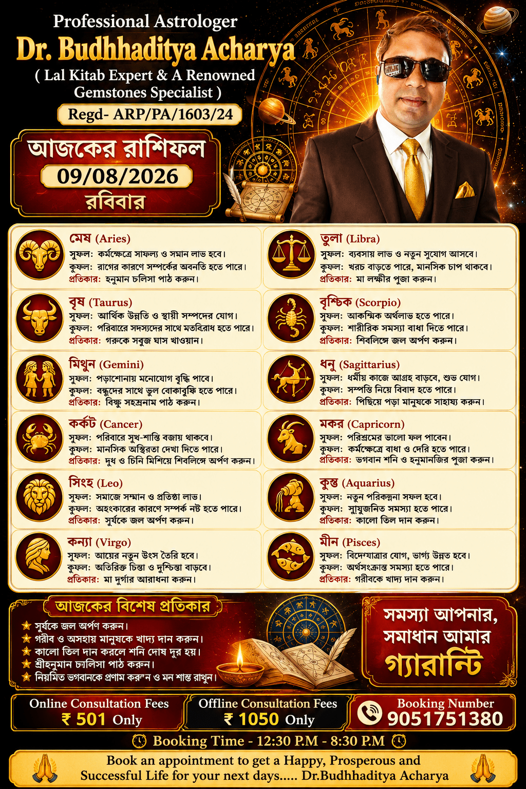 Astrologer Dr. Budhhaditya Acharya