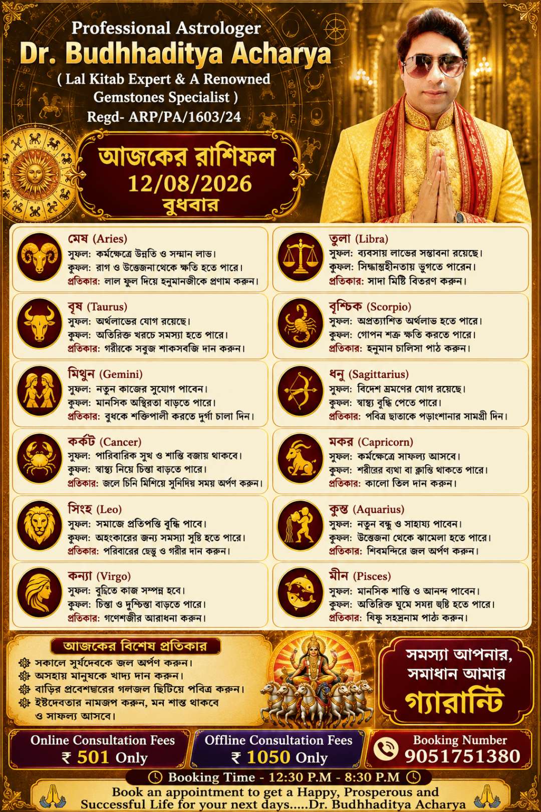 Astrologer Dr. Budhhaditya Acharya