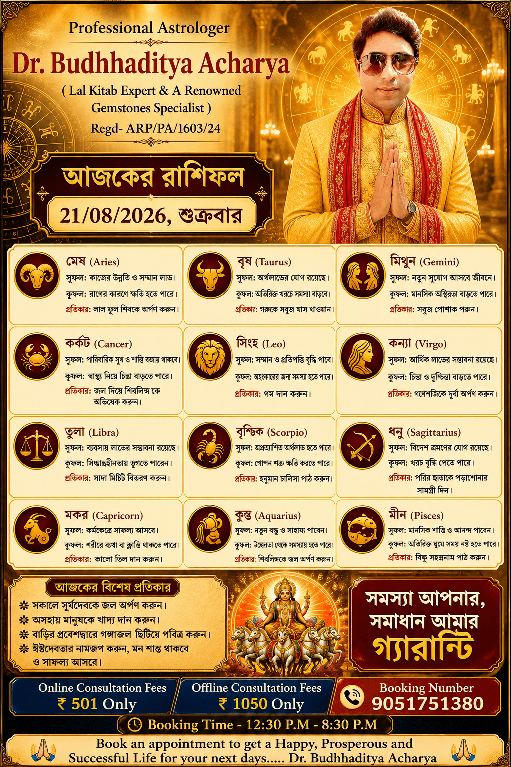 Astrologer Dr. Budhhaditya Acharya