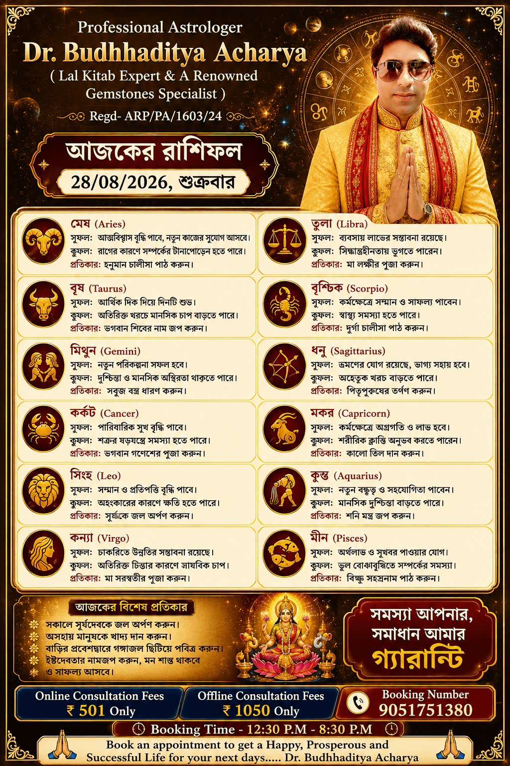 Astrologer Dr. Budhhaditya Acharya