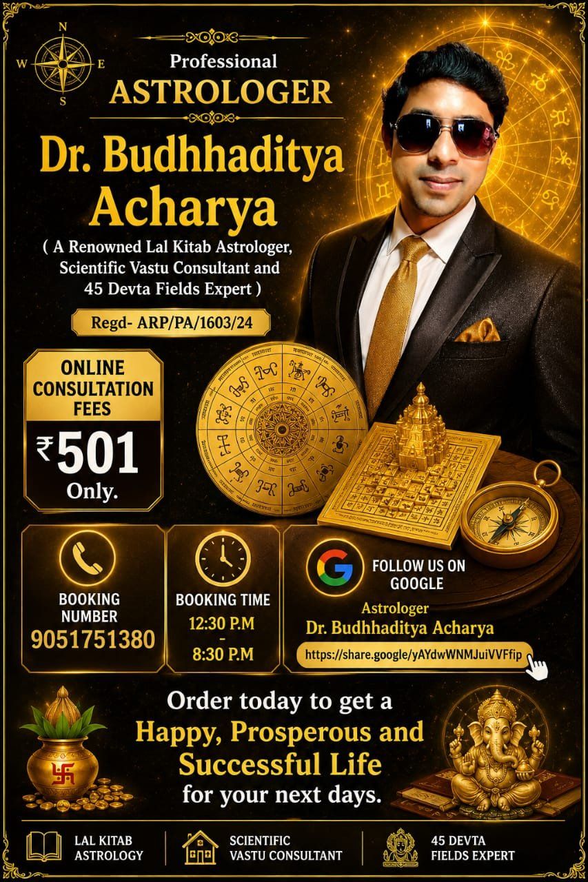 Astrologer Dr. Budhhaditya Acharya