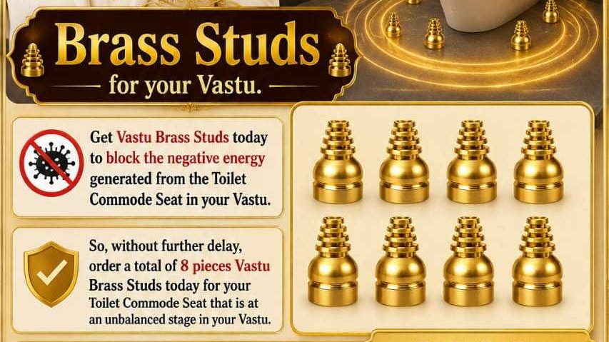 Vastu Brass Studs