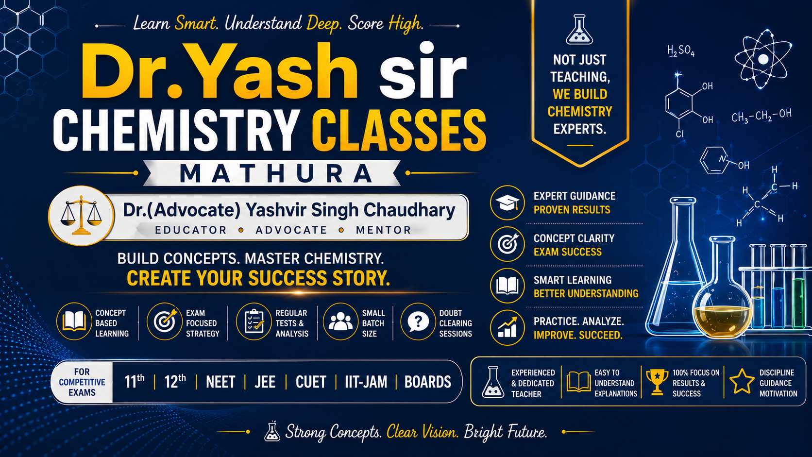 Dr.Yash sir Chemistry Classes
Dr.(Advocate)Yashvir Singh Chaudhary