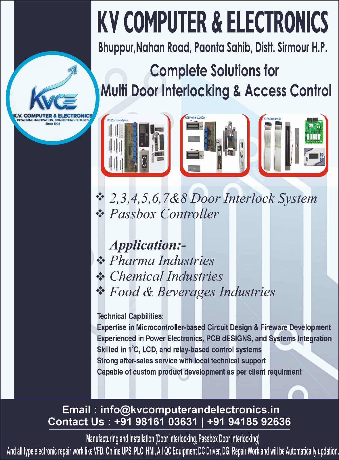 KV COMPUTER AND ELECTRONICS