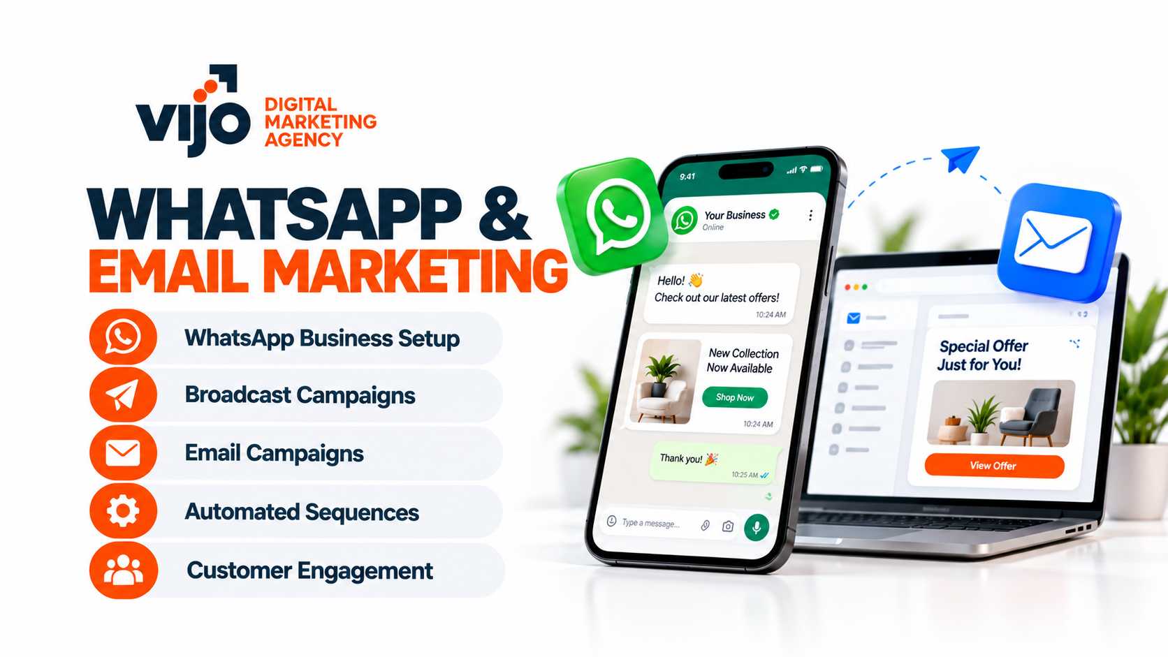WHATSAPP & EMAIL MARKETING