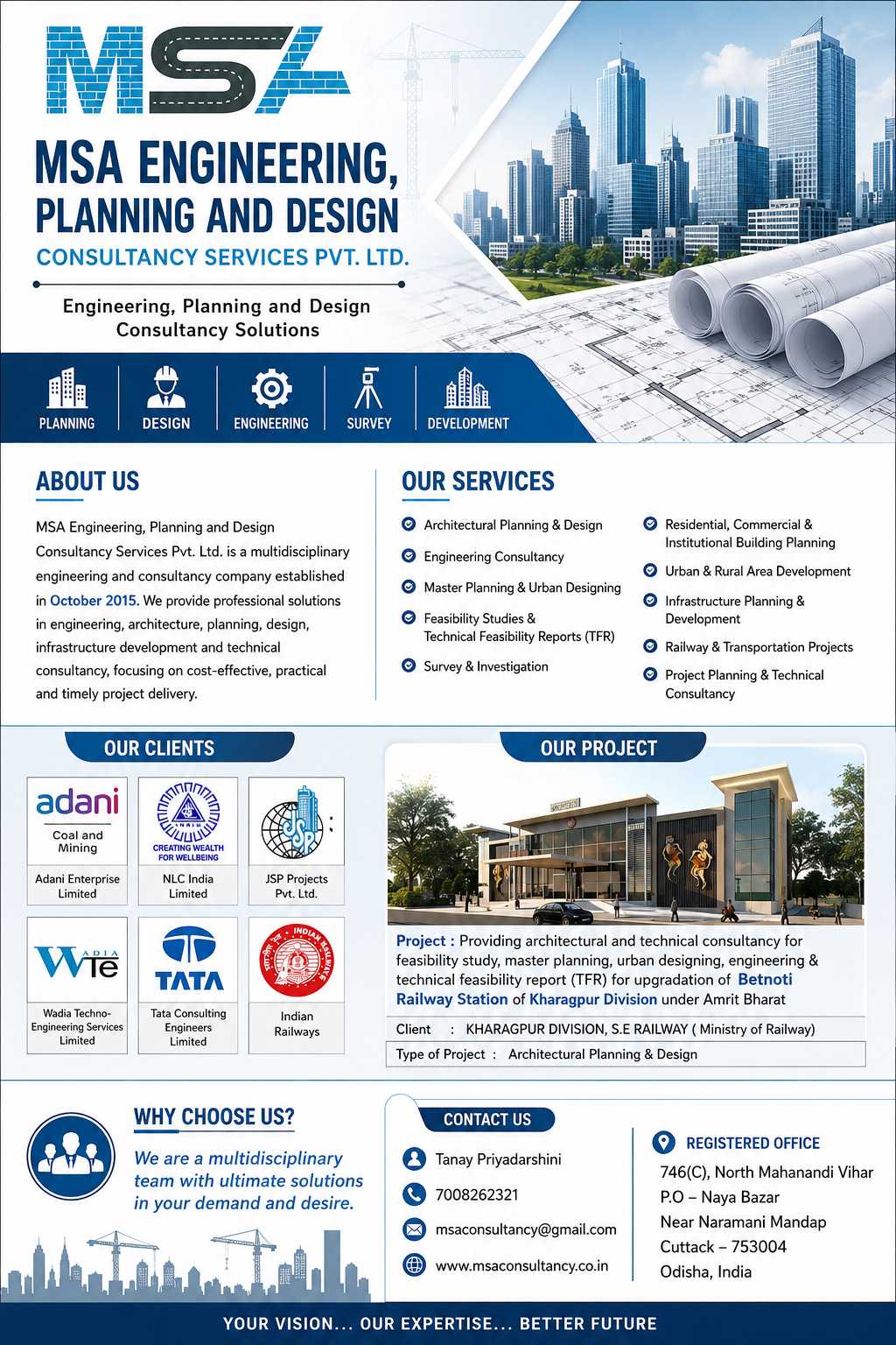 MSA Engineering, Planning and Design Consultancy Services Pvt. Ltd.