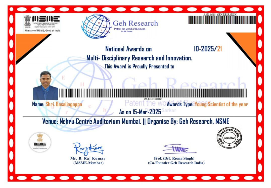 K. B. Guttedar Scientific Research Publications And Academic Solutions