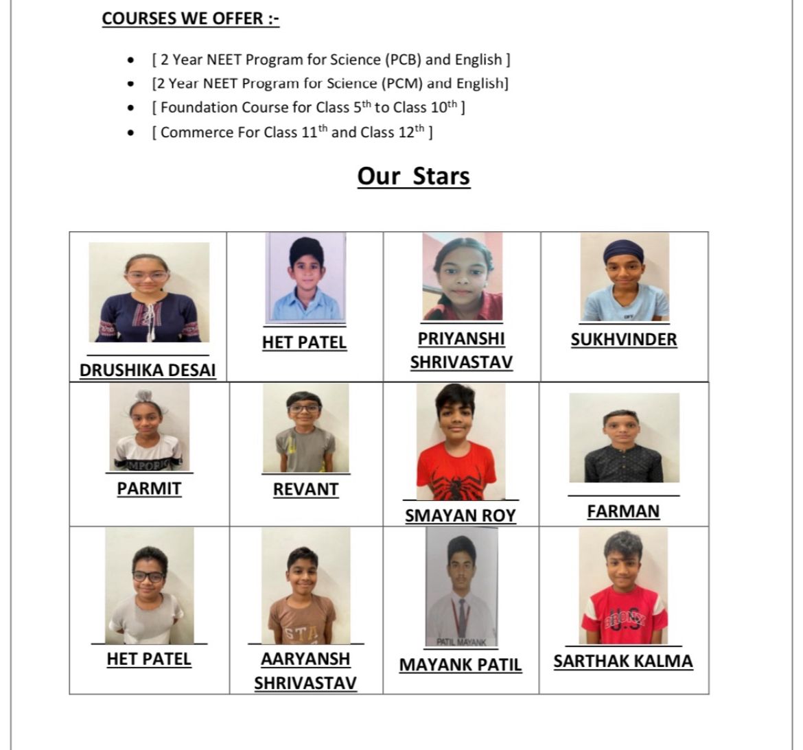 Excel Smart Academy and RD Classes