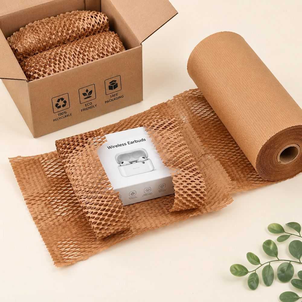 20 Inches Honeycomb Paper Roll – 100 Meter - Image 8