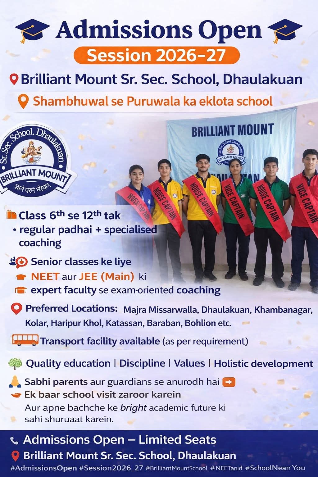 Brilliant Mount Sr. Sec. School