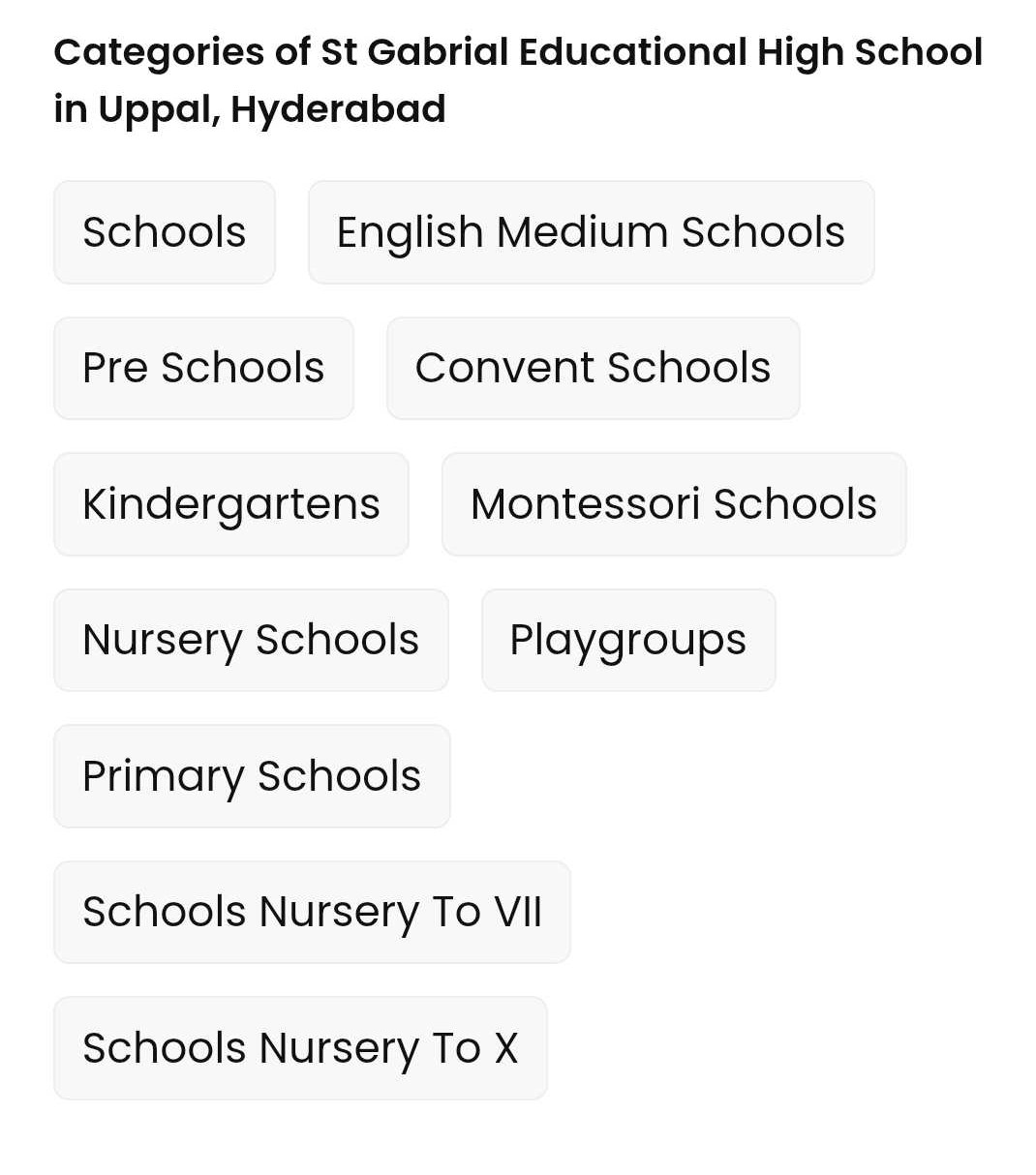 St. Gabrial's Education School