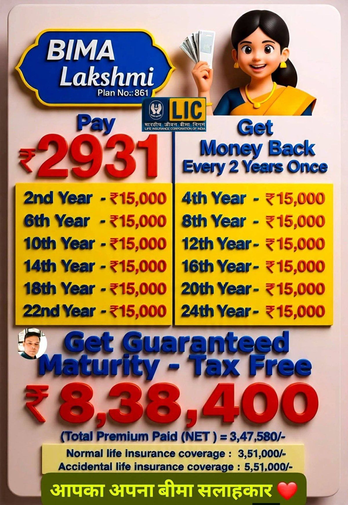 L I C Plan Combination
એલ.આઇ.સી પ્લાન કોમ્બિનેશન