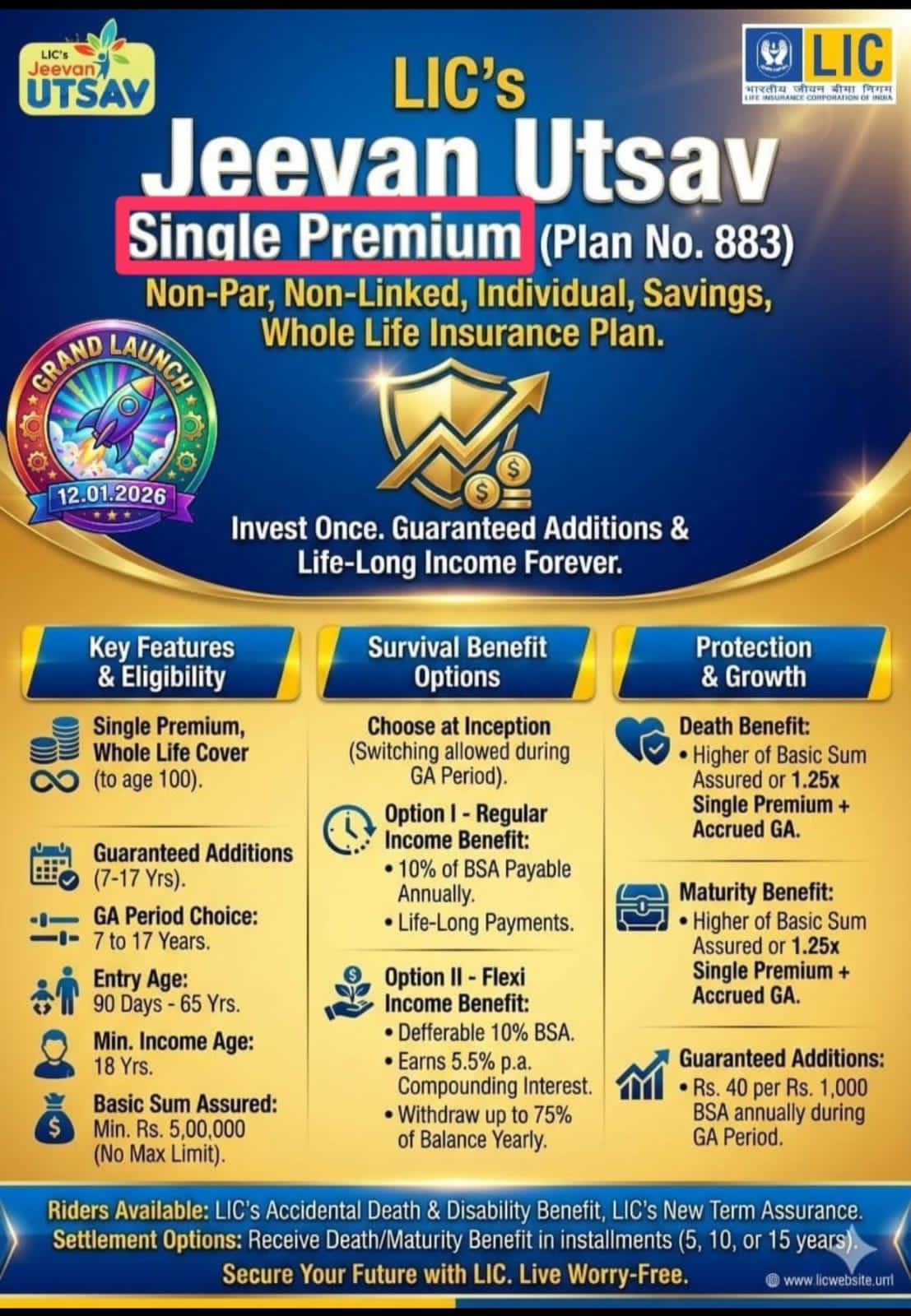 L I C Plan Combination
એલ.આઇ.સી પ્લાન કોમ્બિનેશન