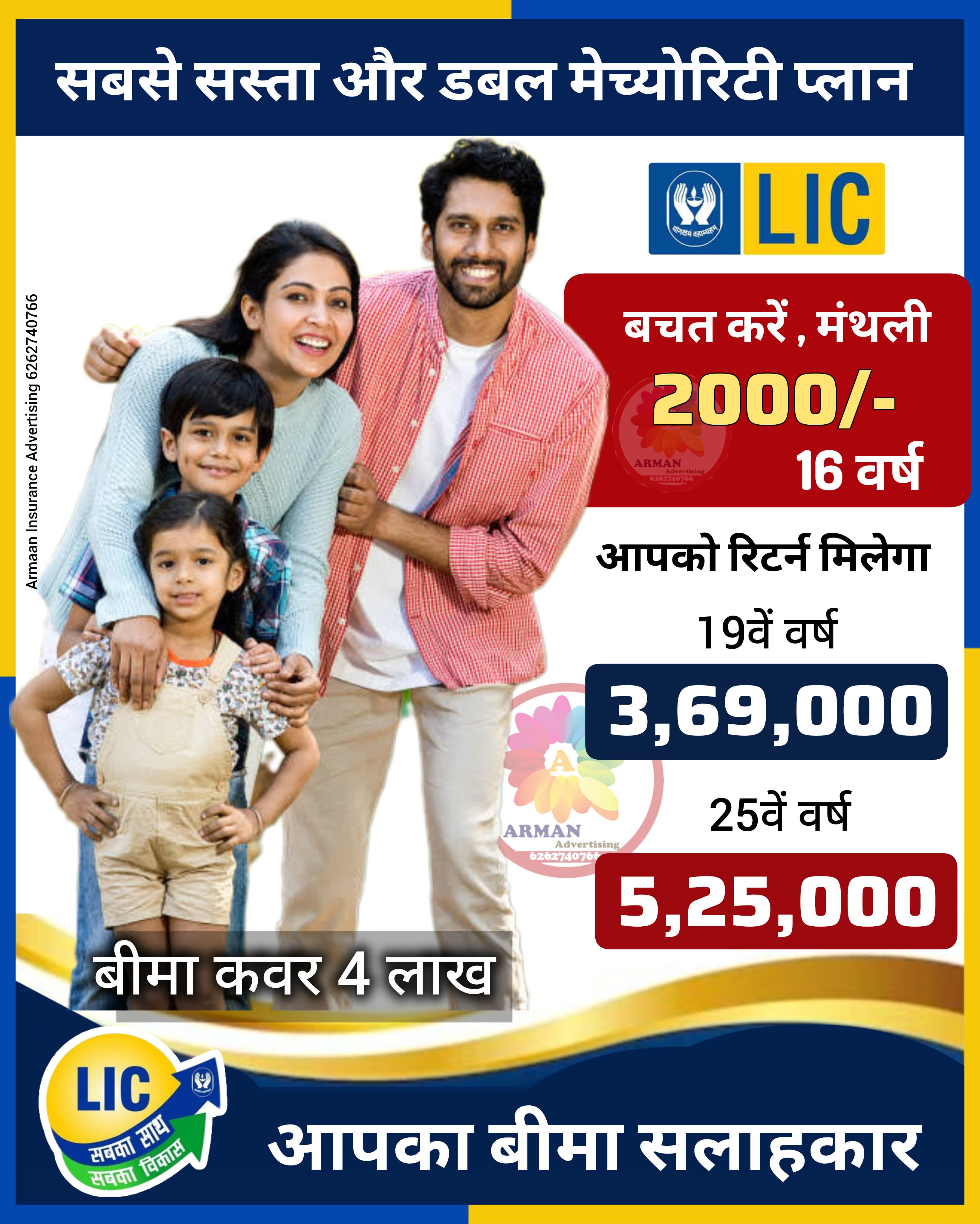 એલ.આઇ.સી પ્લાન કોમ્બિનેશન L I C Plan Combination